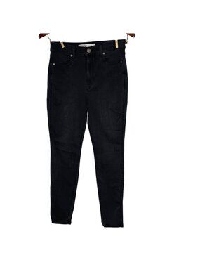 AYR The Riser High Rise Skinny Jeans Black Sz 30x26